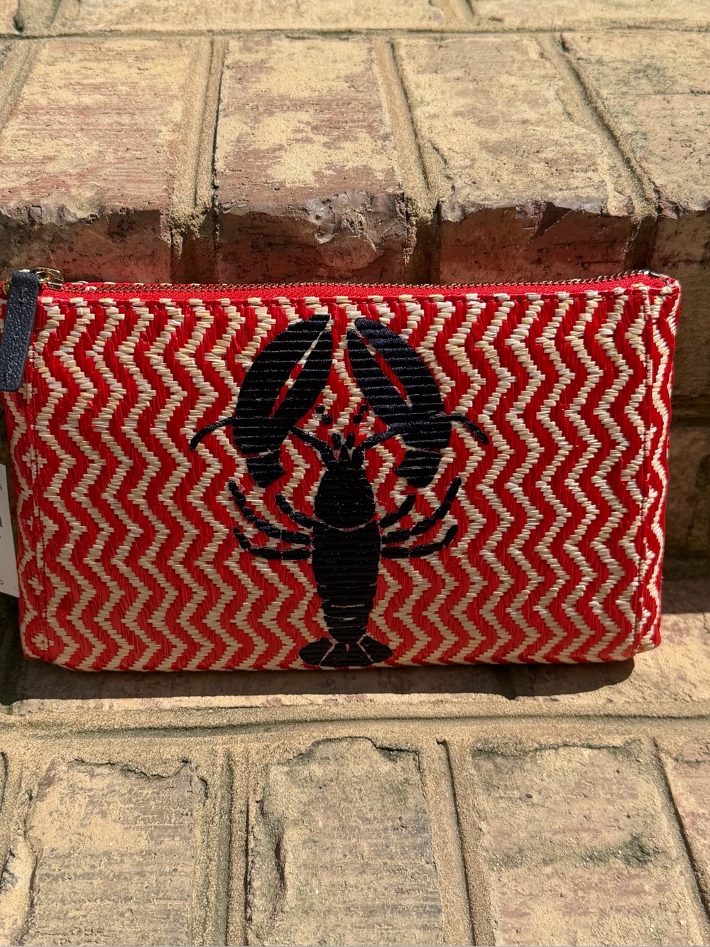 NWT Talbots Lobster Wristlet Clutch Coastal Nautical Preppy